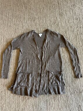 Old Navy Heather Gray/Brown Women's Knit Cardigan